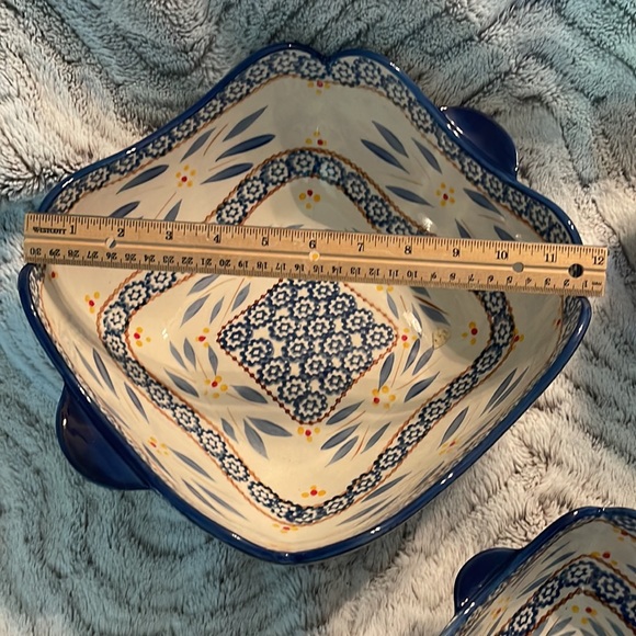 Temp-Tations (Temptations) ceramic nesting serving bowl set. Olde world pattern - Picture 3 of 10